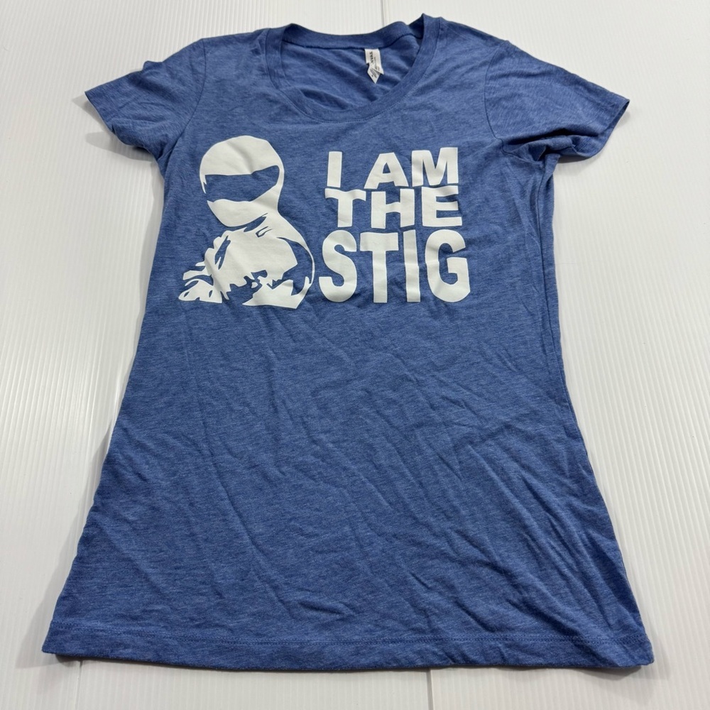 W6. Bella Canvas Heather Blue T-Shirt “I am the Stig” (M)